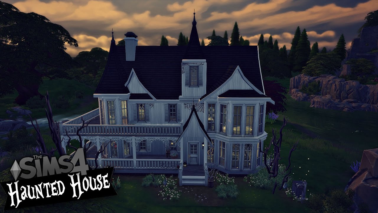 The Sims 4 Speed Build Haunted House YouTube