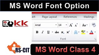 Ms Word Font Option In Home Tab/ Ms Word Font Settings |  Ms Word Font Style Change Tutorial