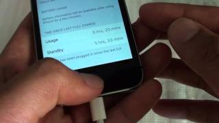 iPhone 5S:  Fix Battery Usage and Standby Has Same Time