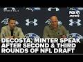 Ravens' Decosta, Minter speak after second &amp; third rounds of 2026 NFL Draft