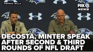 Ravens' Decosta, Minter speak after second &amp; third rounds of 2026 NFL Draft