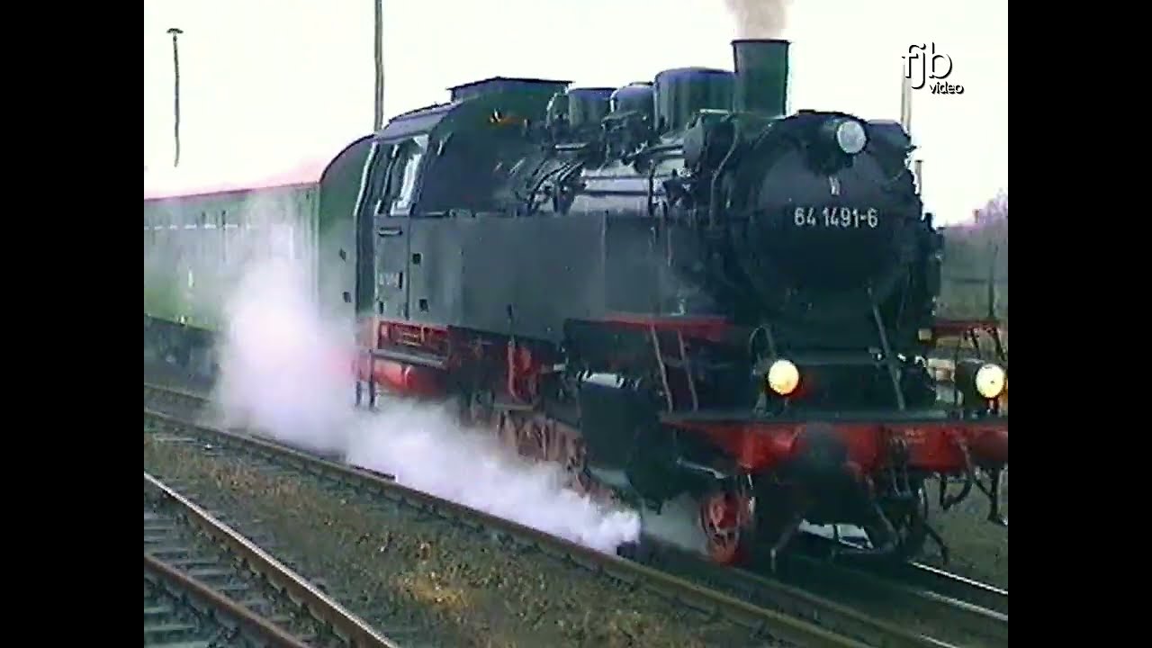 Tenderdampflok 86 1001-6 u. 64 1491-6 / Dampfbetrieb auf Nebenbahnen um Rochlitz