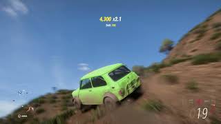 Hill Climb with Mr.Bean car|Forza Horizon 5|Rowan Atkinson Tribute|Highest Forza Hill|Mini 1976 MKII screenshot 4