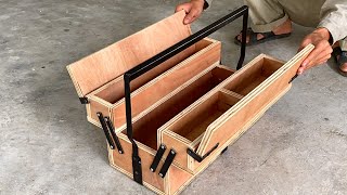 DIY - Great ideas from craftsmen // How to make a smart 3-tier toolbox // Homemade toolbox !