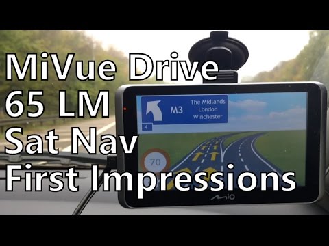 Mio MiVue Drive 65 LM GPS Car Sat Nav Quick First Look & Impressions