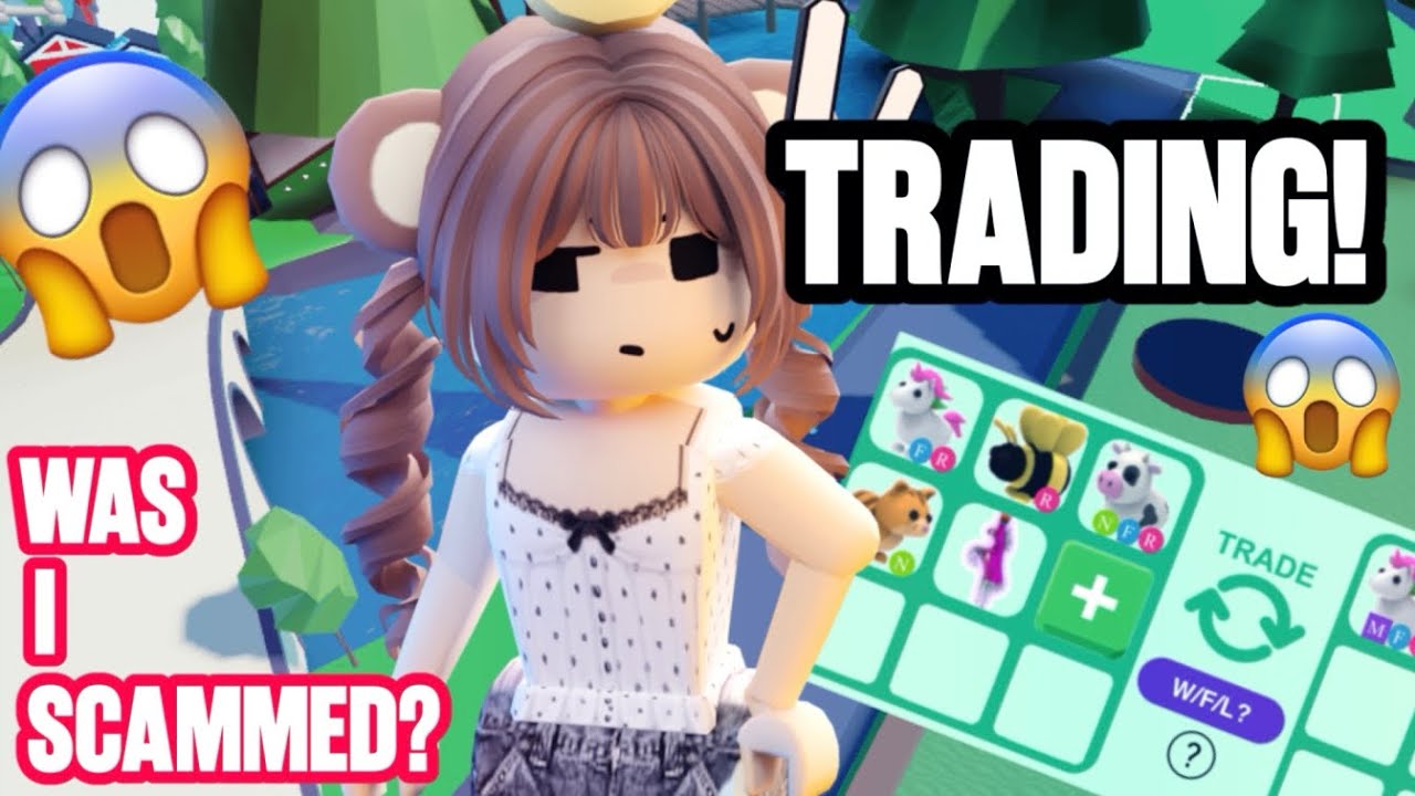Trading PETS in ROBLOX ADOPT ME!! | did i get scammed?! 😱 
