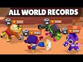 All World Records on BRAWLERS🏆(2017-2022) - Brawl Stars