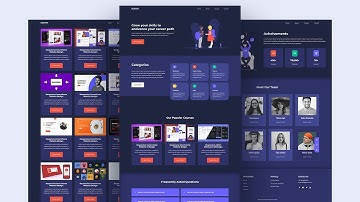 Build A Responsive Multipage Education/School Website using HTML CSS & JavaScript Complete Tutorial