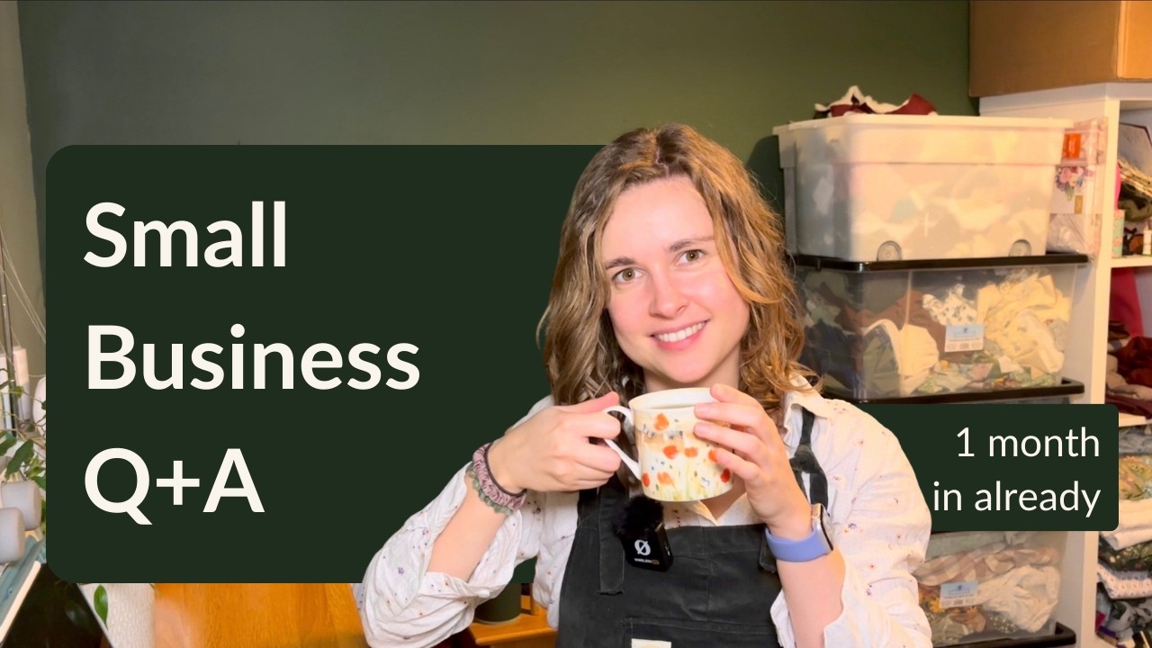 1 Month Into My Small Business… Your Questions Answered | Upcycling Business Cosy Q+A ☕️