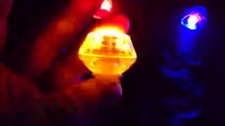 LED FLASHING FLASHING LIGHT FINGERRING Clunkers Diamante light ring