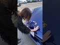 みんな知ってた?タイカンもこのやり方で開くんだよ😏 #車好き女子 #スーパーカー #ポルシェ #911カレラ #shorts