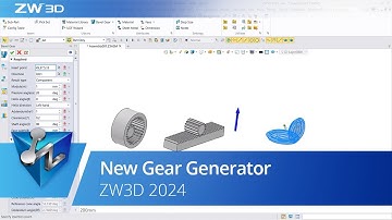 ZW3D 2024 (CAD) : New Gear Generator