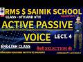 ACTIVE PASSIVE LECT. 4 ENGLISH CLASS CRACKERS COACHING INSTITUTE BAIJNATH 6 &amp; 9 #SAINIK #RMS