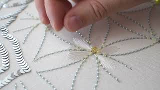 Flower of life .Tambour and needlework