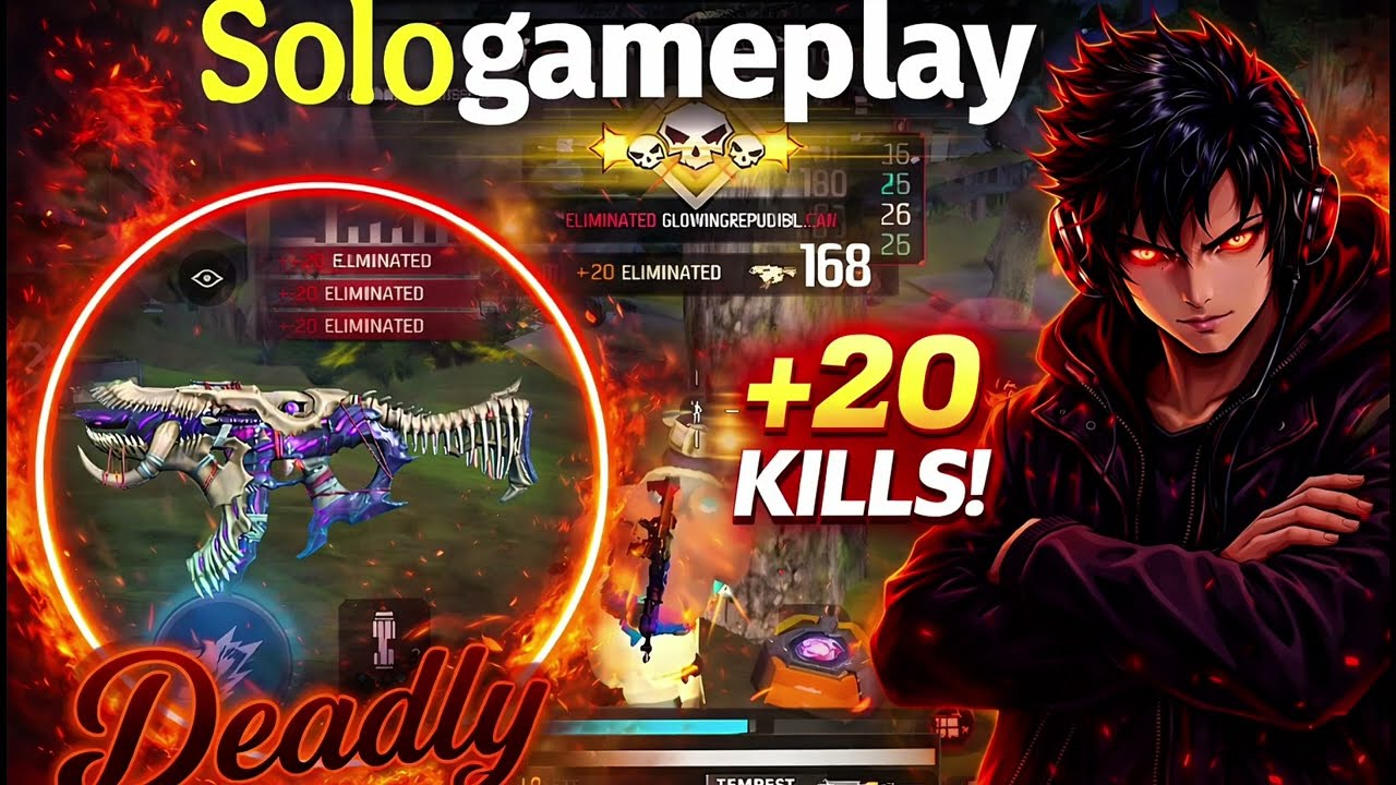 😱 SOLO GAMEPLAY +20 KILLS | DEADLY GUN 🔥 | Indus BRX Hindi