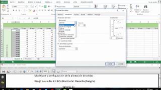 Insertar texto/Modificar texto/Modificar alineación de celda en Excel 2013 Insertar texto/Modificar texto/Modificar alineación de celda en Excel 2013