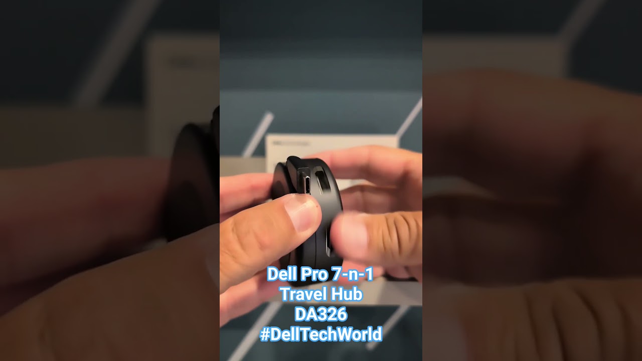 Dell Pro 7-n-1 USB-C Travel Hub DA326 #delltechworld #iwork4dell