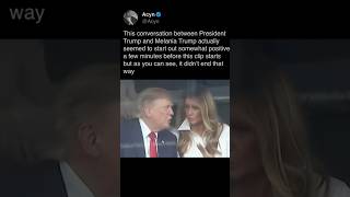 Trump & Melania Have TENSE Exchange—Then She Walks Away 😳 #Trump #Melania #Viral
