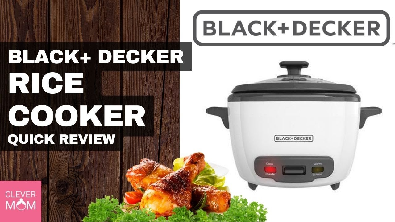  BLACK+DECKER Rice Cooker 3 Cups Cooked (1.5 Cups