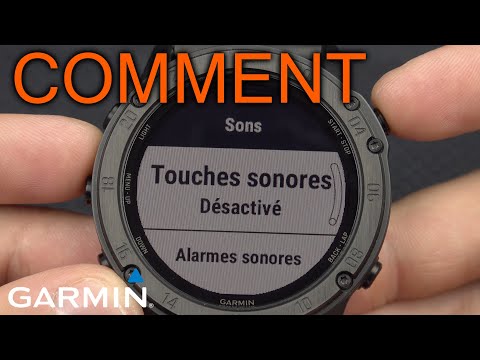 Comment Activer/Désactiver les Bip et Vibration de la montre Garmin Tactix / Fenix
