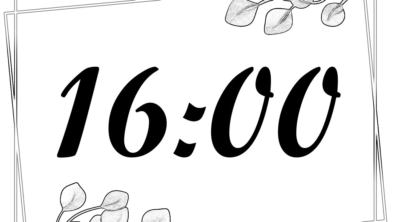 16 Minute Timer 960 Second Timer 16 Minute Countdown with Music