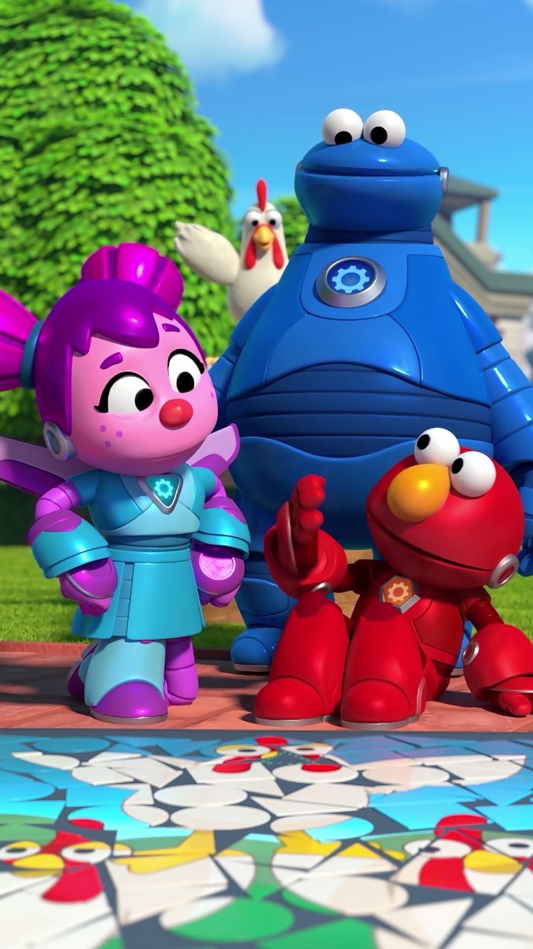 Make a Triangle with the Mecha Builders #sesamestreet