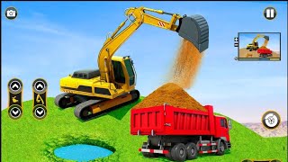 game máy xúc, máy múc lật, xe ủi, xe lu, xe đầm, xe tải, xe cần cẩu, xe nâng, trò chơi giả lập screenshot 1