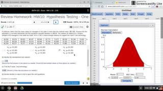 StatCrunch: Critical Values for One and Two Sample Hypothesis Tests (Z)