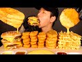 ASMR MUKBANG DOUBLE BIG MAC CHEESY HASH BROWNS CHICKEN NUGGETS No Talking EATING SOUNDS