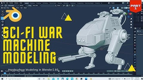 hard surface modeling in blender | SciFi Warmachine - part 1