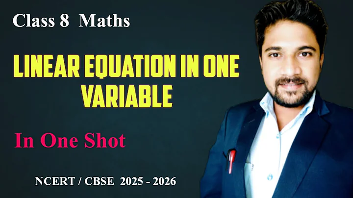 Linear Equations in One Variable in One Shot | Maths - Class 8th | Math Mantra