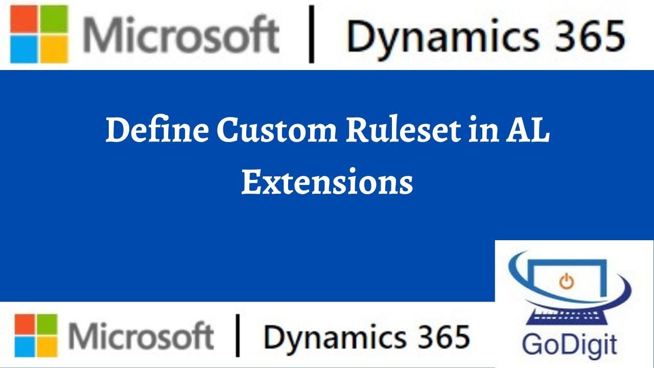 Define Custom Ruleset in AL Extensions | Dynamics 365 Business Central ...