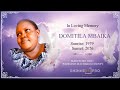 IN LOVING MEMORY OF DOMITILA MBAIKA 