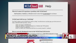 Remote learning glitch statewide on first day