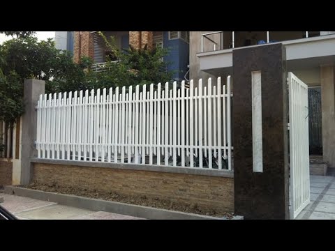 Mẫu hàng rào sắt hộp đẹp, từ đơn giản đến hiện đại