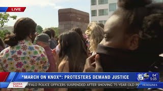 'March on Knox': Protestors demand justice