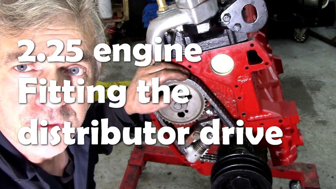 2.25 Двигатель. Установка привода распределителя.