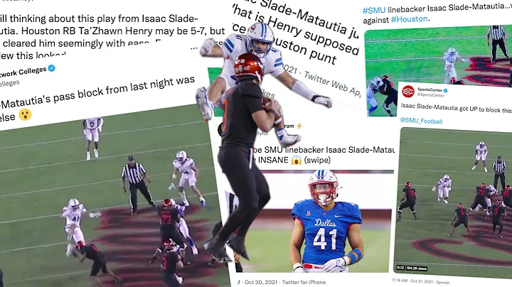 Isaac Slade-Matautia Insane Jump Over Running Back...