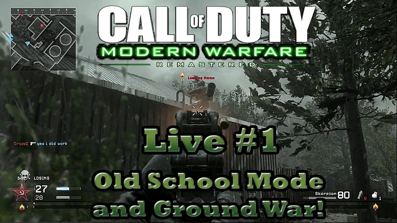 MWR Live #1 Old School Mode and Ground War