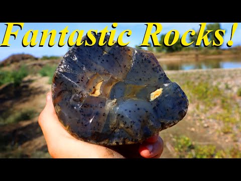 Hunting a Private Beach for INCREDIBLE River Treasures! Montana Agate, Plume Agate, Jaspers, & More!