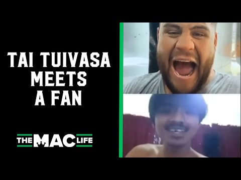 Tai Tuivasa meets a fan: \