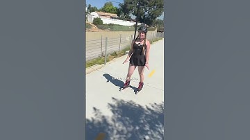 How to STOP no heel brake: 3 easy beginner ways! 😁🤚⭐️ #inlineskating #Rollerblade