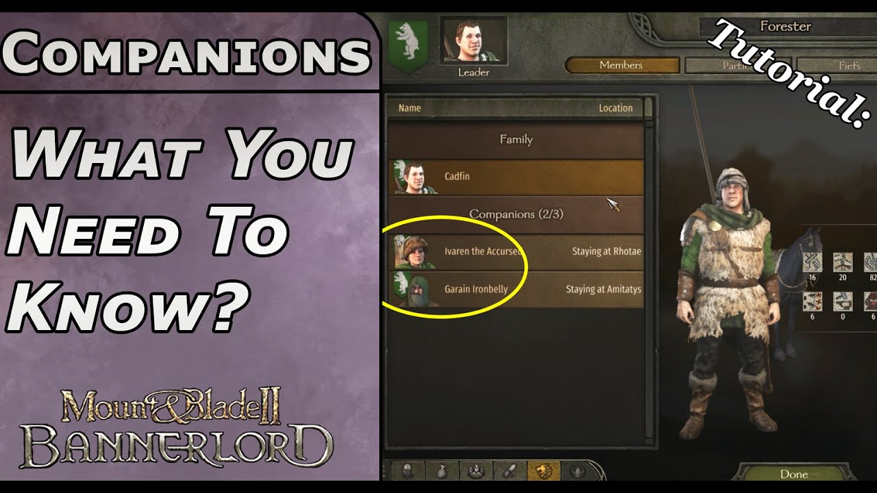 Mount and Blade 2: Bannerlord Best Companions and Their Locations
