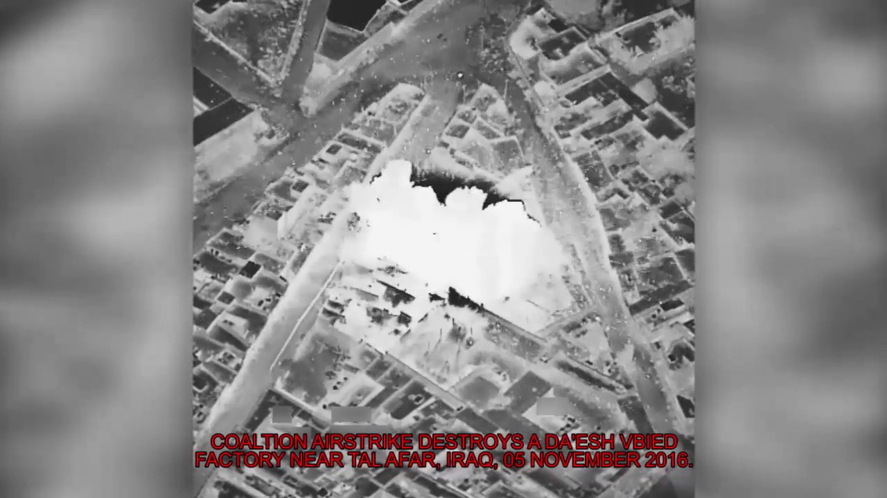 Airstrike Destroys Islamic State Bomb Factory in Tal Afar, iraq