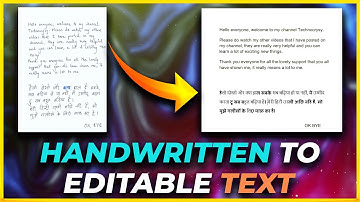 Convert Handwriting To Text Document | Edit Scanned Document in MS Word | [HINDI]