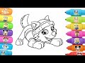 Paw Patrol Drawing for Kids | Chase Character Cartoon