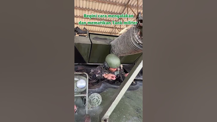 cara menyalakan dan mematikan mesin tank militer #militer #tni #tutorial