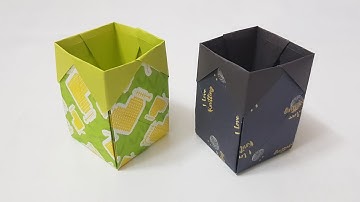 Cách gấp hộp giấy rất đơn giản - how to make paper box - box origami - gấp xếp giấy - paper craft