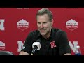 Nebraska and Maryland Press Conference After Huskers Win