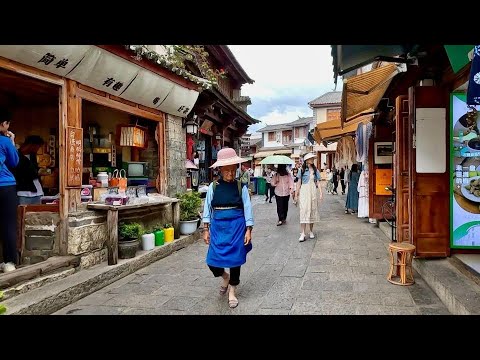 [🇨🇳4K] Short Walk in XI ZHOU Ancient Town - Yunnan, China